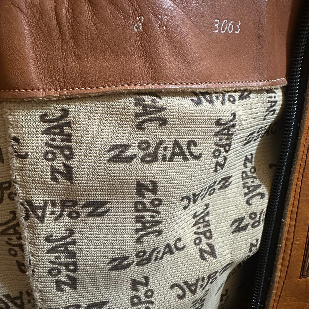 Vintage Zodiac 1970s Leather Campus Boots 8 - Picture 4 of 16